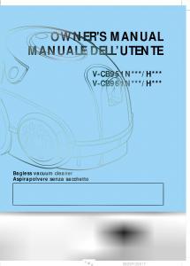 Manual LG V-CB961NTQR Vacuum Cleaner