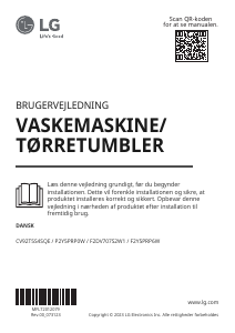 Brugsanvisning LG F2Y5PRP6W Vaske-tørremaskine