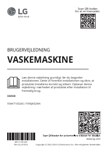 Brugsanvisning LG FV96JNS2WA Vaskemaskine