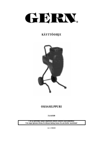 Käyttöohje Gern ZAA0109 Oksasilppuri