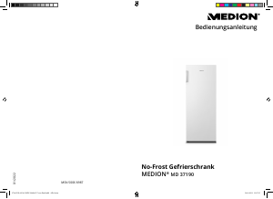 Bedienungsanleitung Medion MD 37190 Gefrierschrank