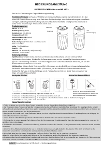 Bedienungsanleitung Noaton HF 3103 Luftbefeuchter