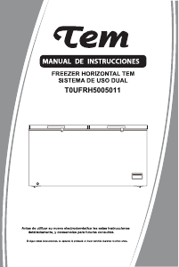 Manual de uso Tem T0UFRH5005011 Congelador