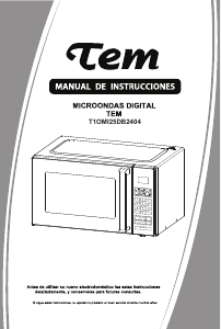 Manual de uso Tem T1OMI25DB2404 Microondas