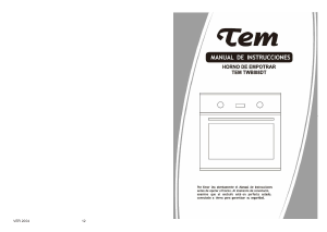 Manual de uso Tem TWIBIO8DT Horno