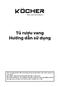 Hướng dẫn sử dụng Köcher KWEU-1156B Tủ rượu vang