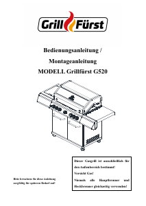 Bedienungsanleitung GrillFürst G520 Barbecue