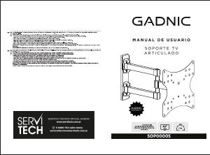 Manuale Gadnic SOP00005 Supporto da parete