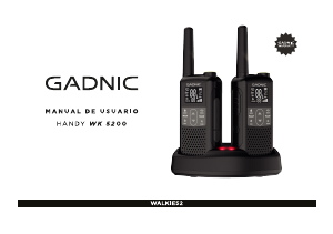 Manual de uso Gadnic WALKIE52 Walkie talkie