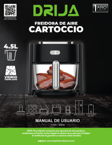 Manual de uso Drija Cartoccio Freidora