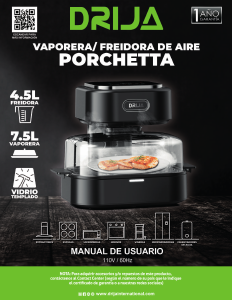 Manual de uso Drija Porchetta Freidora