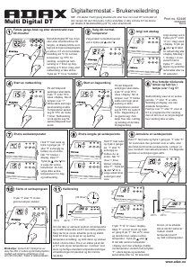 Handleiding Adax Multi Digital DT Thermostaat