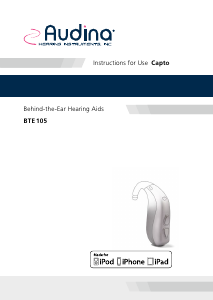 Handleiding Audina Capto BTE 105 Hoortoestel