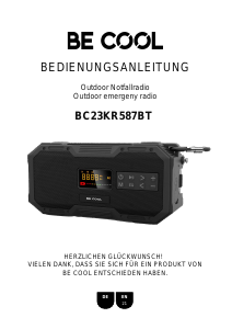 Handleiding Be Cool BC23KR587BT Radio