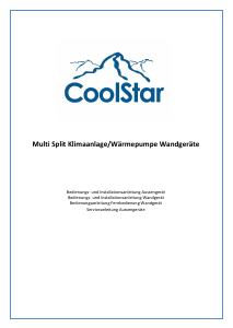 Bedienungsanleitung CoolStar CSM8300aw2b Klimagerät