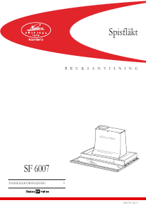 Bruksanvisning ElektroHelios SF6007 Köksfläkt