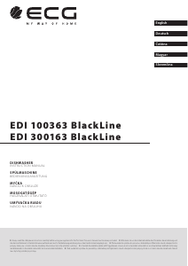 Használati útmutató ECG EDI 300163 BlackLine Mosogatógép