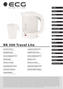 Handleiding ECG RK 500 Travel Lite Waterkoker