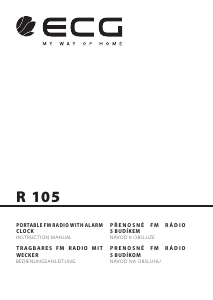 Manuál ECG R 105 Vysílačka