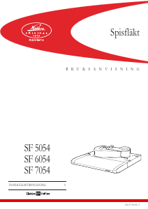 Bruksanvisning ElektroHelios SF6054 Köksfläkt