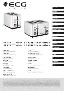 Bedienungsanleitung ECG ST 4768 Timber Black Toaster