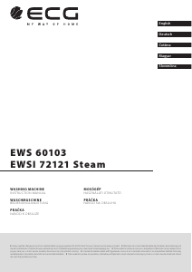 Bedienungsanleitung ECG EWS 60103 Waschmaschine