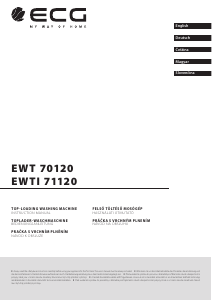 Bedienungsanleitung ECG EWT 70120 Waschmaschine