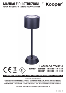 Handleiding Kooper 5914535 Touch Lamp