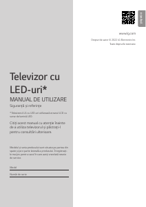 Manual LG 75NANO753QA Televizor LED