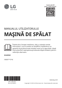 Manual LG F4WR711S2W Mașină de spălat
