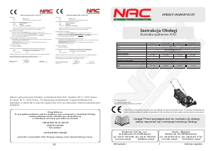 Instrukcja NAC S461H-C Kosiarka