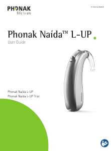 Handleiding Phonak Naida L70-UP Hoortoestel
