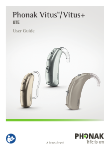 Handleiding Phonak Vitus+ BTE-UP Hoortoestel