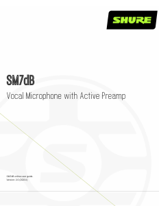 Handleiding Shure SM7dB Microfoon