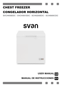 Manual de uso Svan SCH5600CDC Congelador