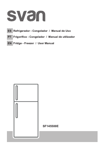 Manual de uso Svan SF145500E Frigorífico combinado