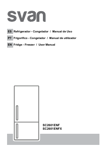 Manual de uso Svan SC2601ENFX Frigorífico combinado