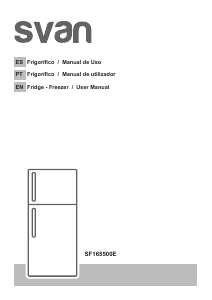 Manual de uso Svan SF165500E Frigorífico combinado