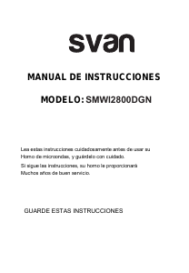 Manual Svan SMWI2800DGN Microwave