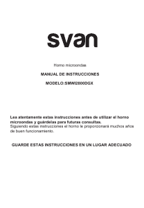Manual Svan SMWI2800DGX Microwave