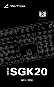 说明书 Sharkoon Skiller SGK20 键盘