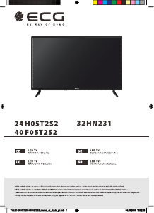 Manuál ECG 32 HN231 LED televize