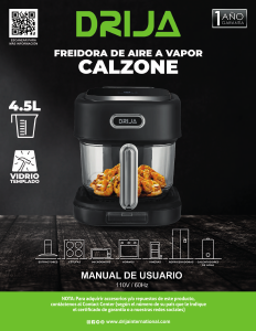 Manual de uso Drija Calzone Freidora