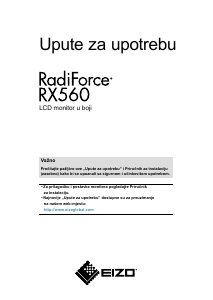 Priručnik Eizo RadiForce RX560 LCD zaslon