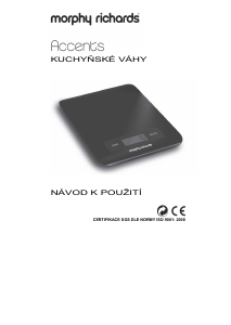 Manuál Morphy Richards 46185 Kuchyňská váha