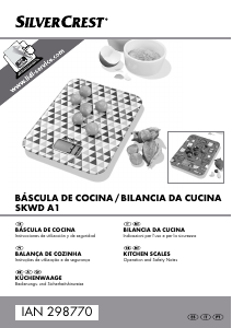 Manual SilverCrest SKWD A1 Balança de cozinha