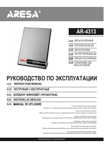 Manual Aresa AR-4313 Cântar de bucătărie