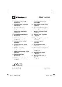 Bruksanvisning Einhell TC-AC 190/50/8 Kompressor