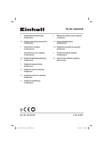 Brugsanvisning Einhell TE-AC 230/24/8 Kompressor