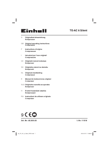 Manual Einhell TE-AC 6 Silent Compresor
